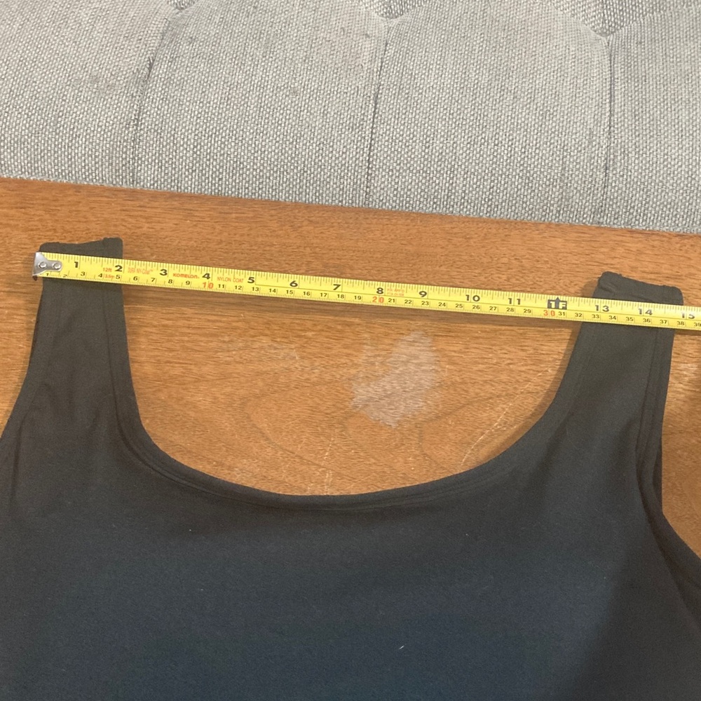🏵️2for$40🏵️ Serra Black Sleeveless Midi Dress Built-In Bra Knit Top Flowy Skirt - Picture 12 of 16